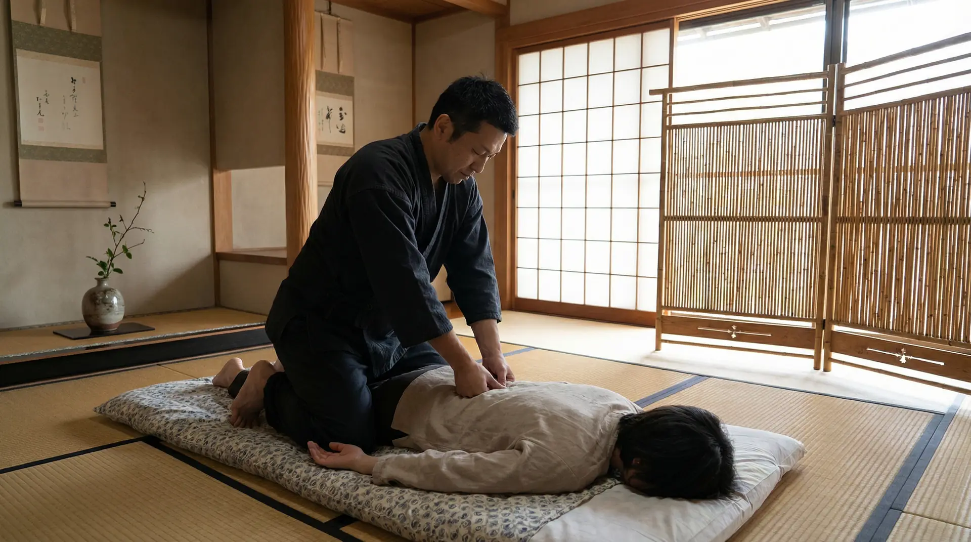 Massage Shiatsu traditionnel japonais